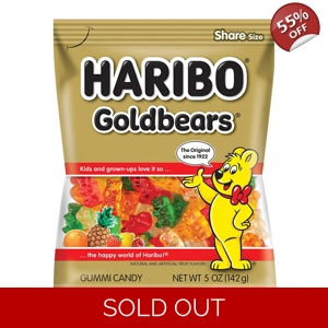 HARIBO Goldbears - Gummi Candy Gold-Bears Fruity Sweets - 142g Bag